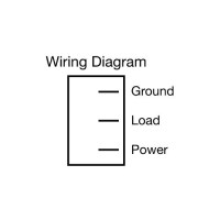 Jr Products 12045 Red Illuminated Rv On/Off Switch - 12045 - 342-12045F1